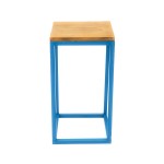 Mesa Cubo de Ferro  Azul P